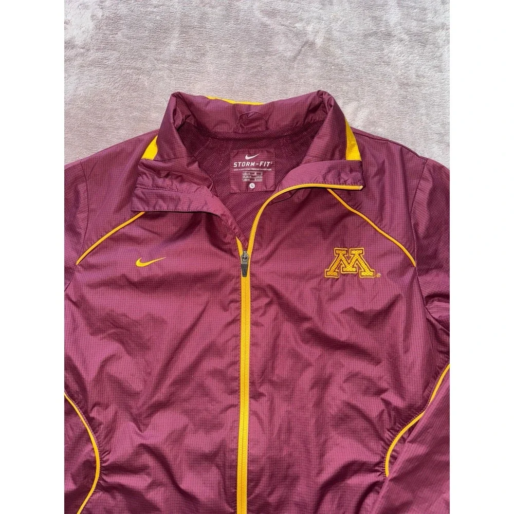 Minnesota Jacket Adult Nike Golden‎ Gophers Storm Football Windbreaker Mens Sz L